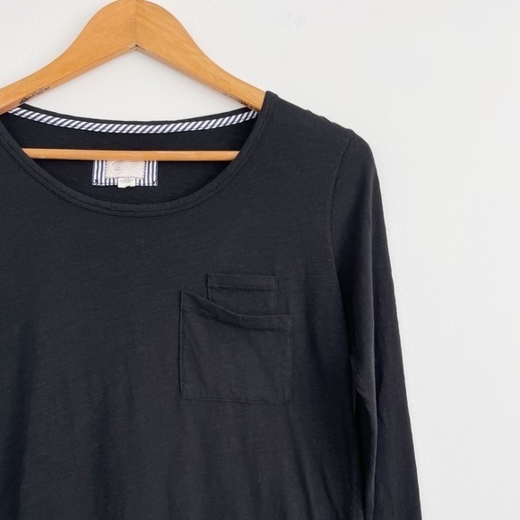 Anthropologie Postmark Black Double Pockets Tee Top Size Small - Picture 4 of 15